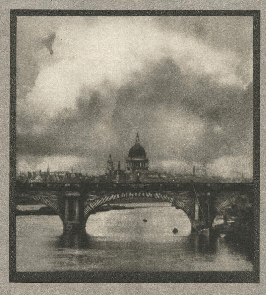 c.1909 ALVIN LANGDON COBURN LONDON - ST PAUL'S FROM THE RIVER