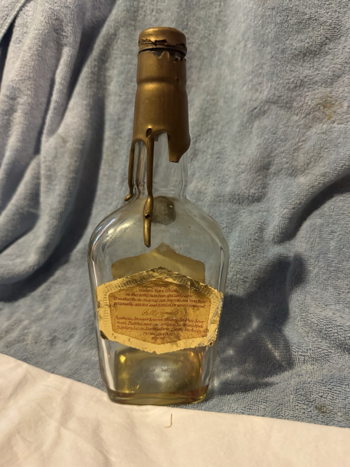 Makers Mark  Whiskey Bottle SIV Stamped 1985  Selected For   CW  L&N Railroad
