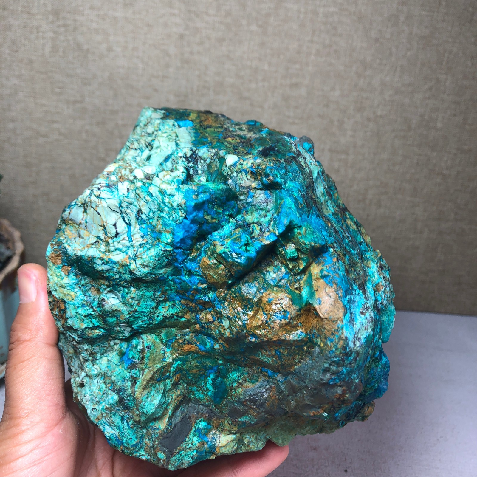 2.27kg Natural Azurite Malachite gemstone Rough original Crystal Specimen A4891
