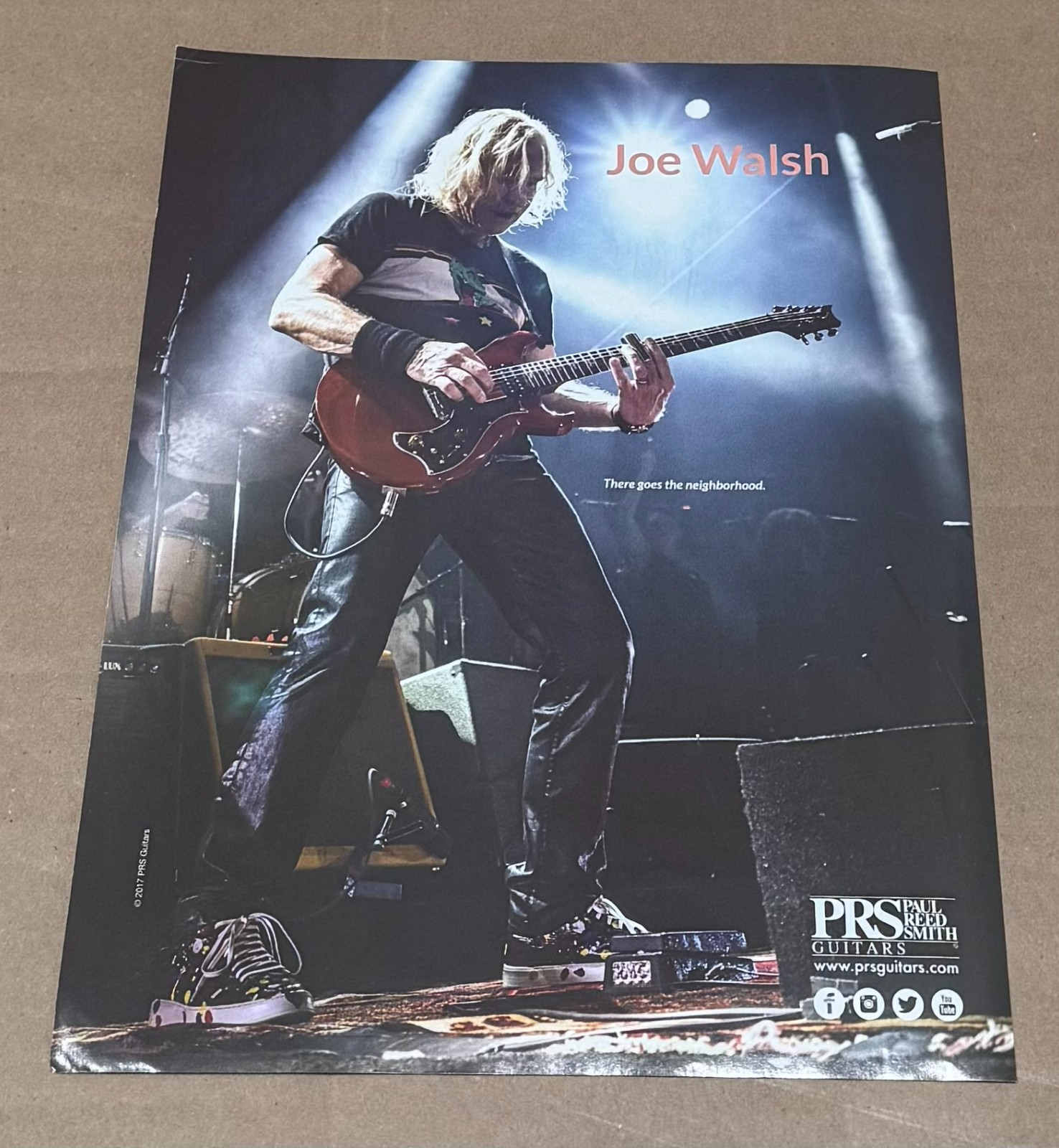 PRS Guitars - JOE WALSH of THE EAGLES - 2017 Print Advertisement
