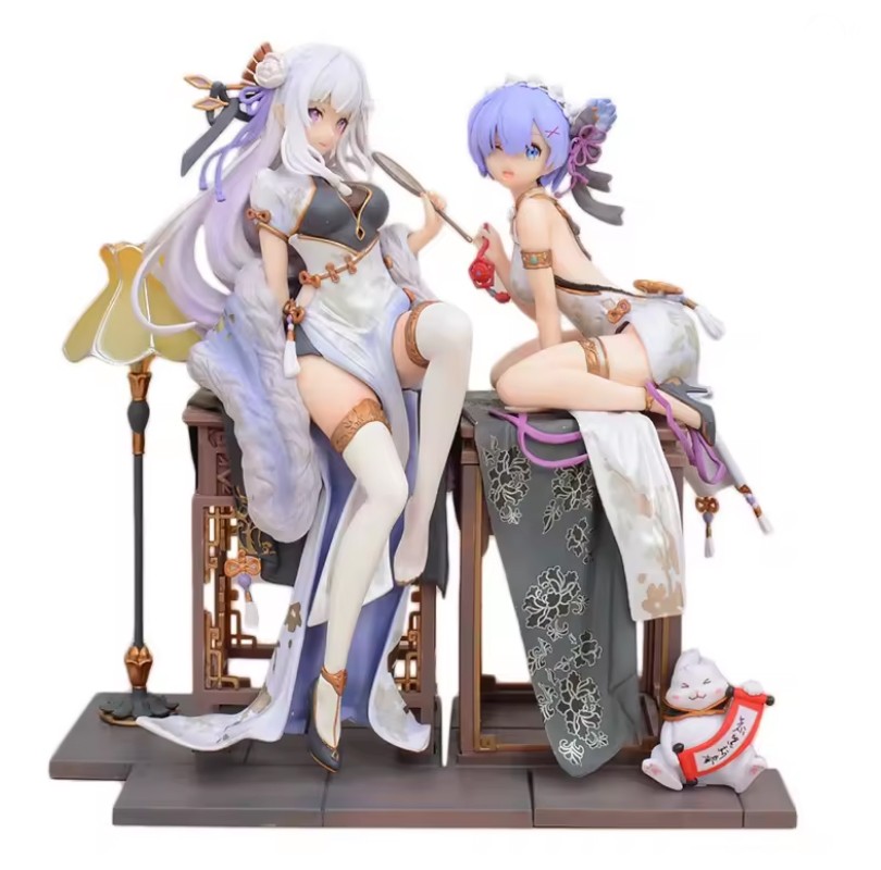 2pcs Re:Zero Starting Life in Another World Rem/Emilia Collectible Action Figure