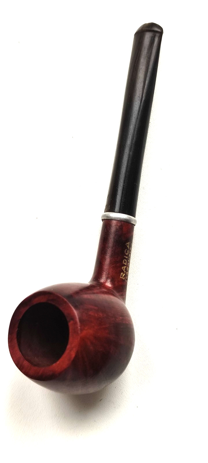 Antique tobacco pipe made of briare /radica. Mid 20th century Italy unsmoked
