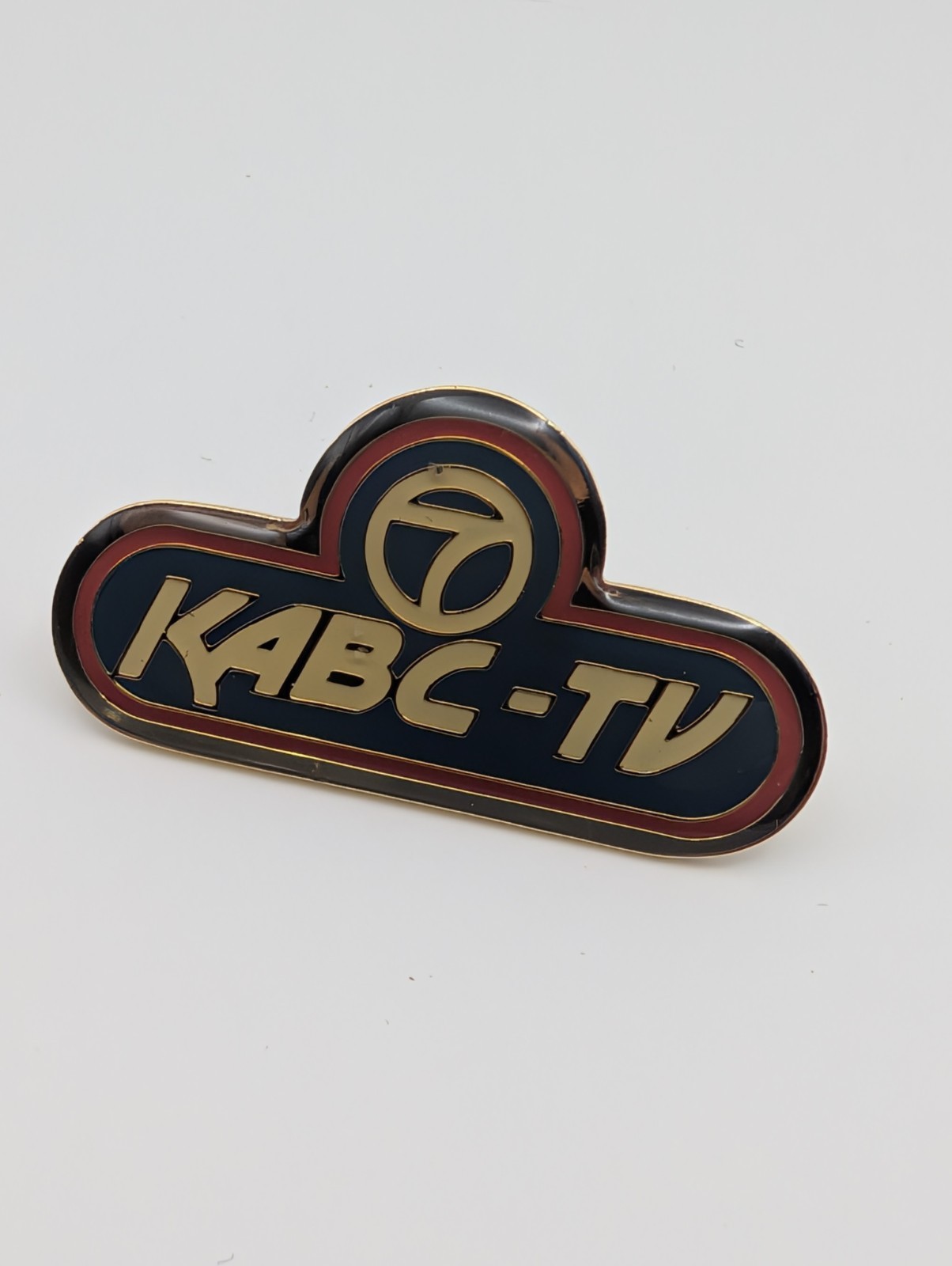 Vintage KABC-TV Channel 7 Los Angeles News Enamel Lapel Pin