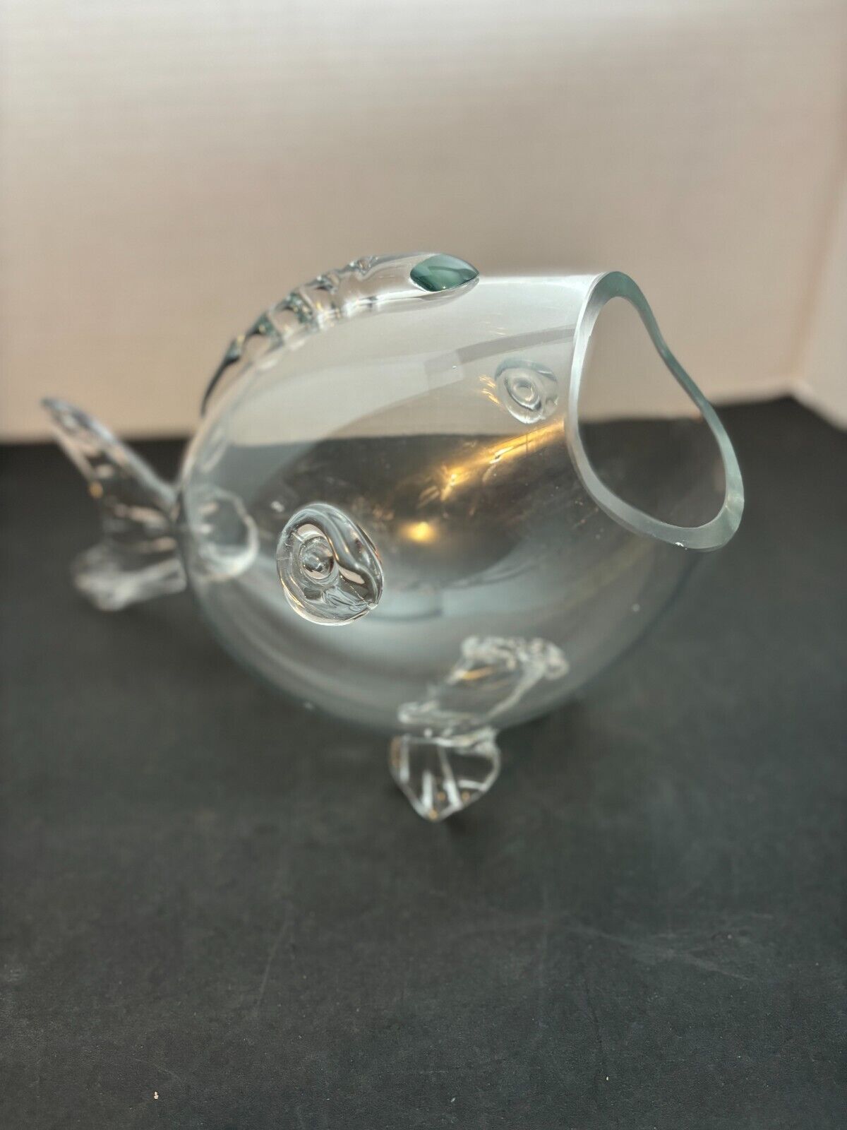 Vintage MCM Glass Fish Bowl so many ideas to use wine-ice-flowers-shells-candy