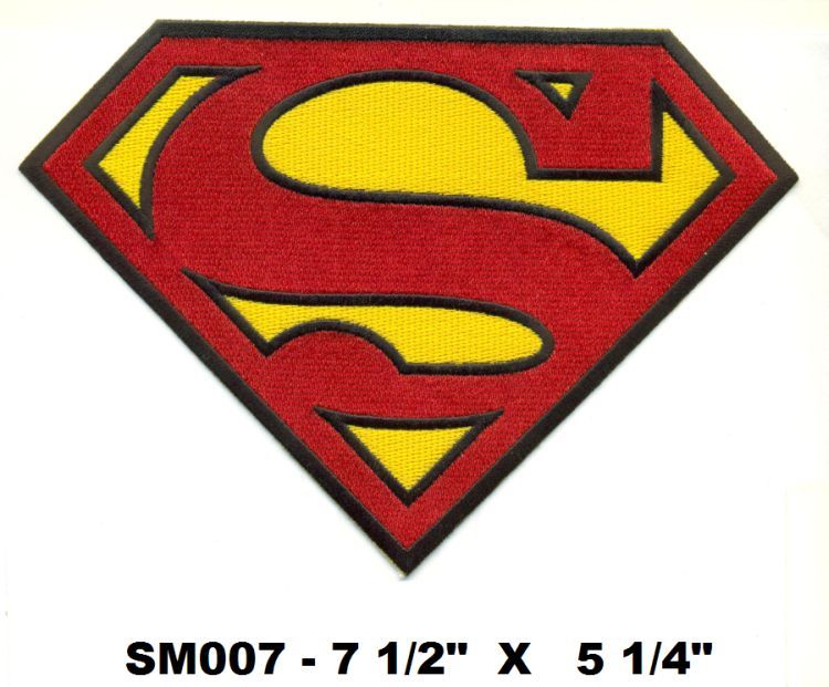 7 INCH AWESOME SUPERMAN PATCH - SM007 7 INCH AWESOME SUPERMAN PATCH - SM007