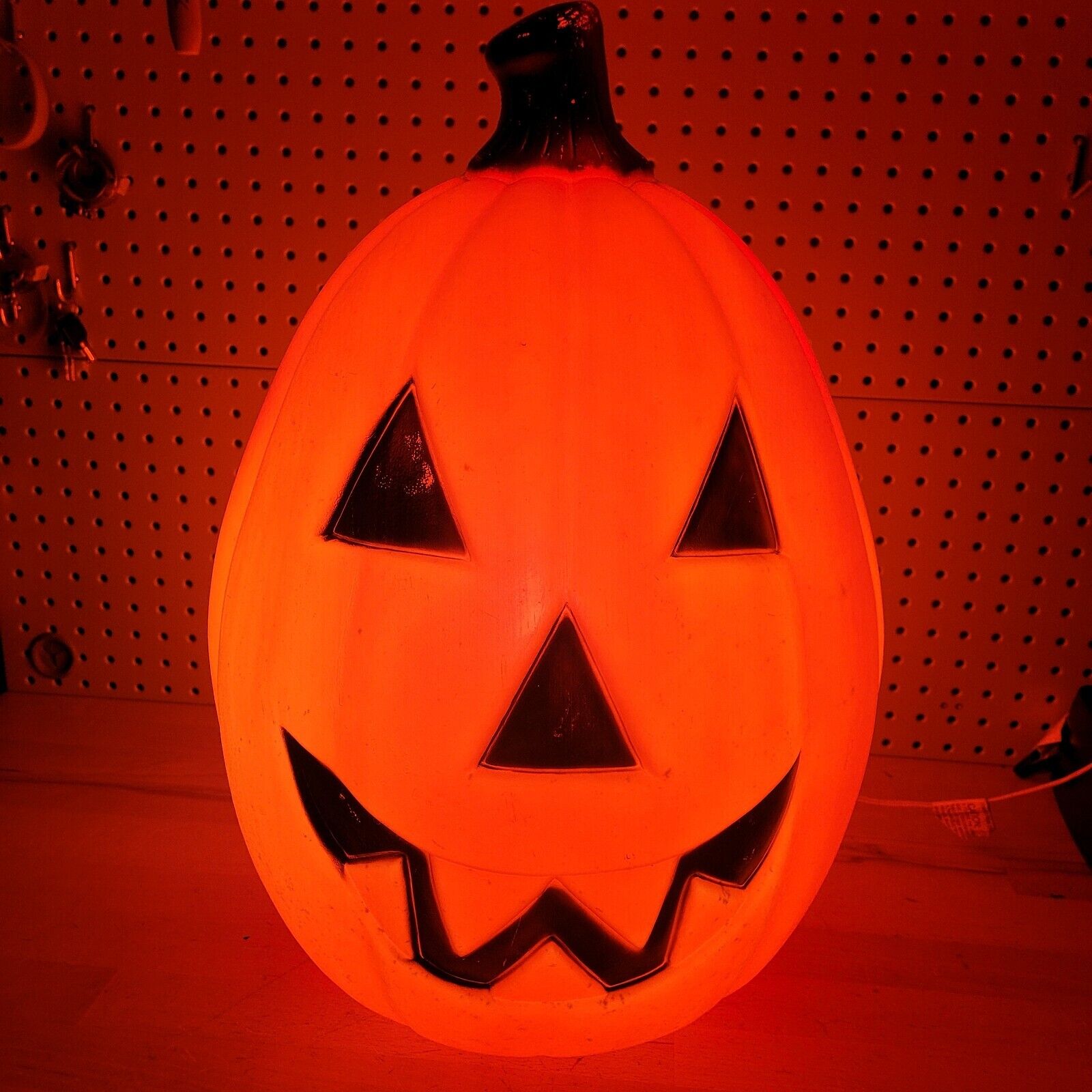 VTG Empire Plastics Halloween JACK O LANTERN Pumpkin Blow Mold Large 22\