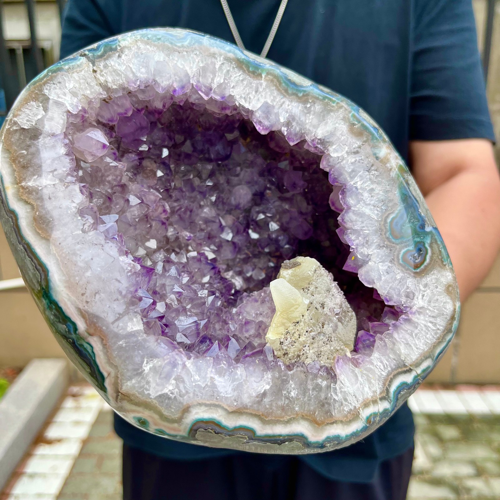 11.46LB Beautiful amethyst money bag, natural Uruguayan mineral crystal