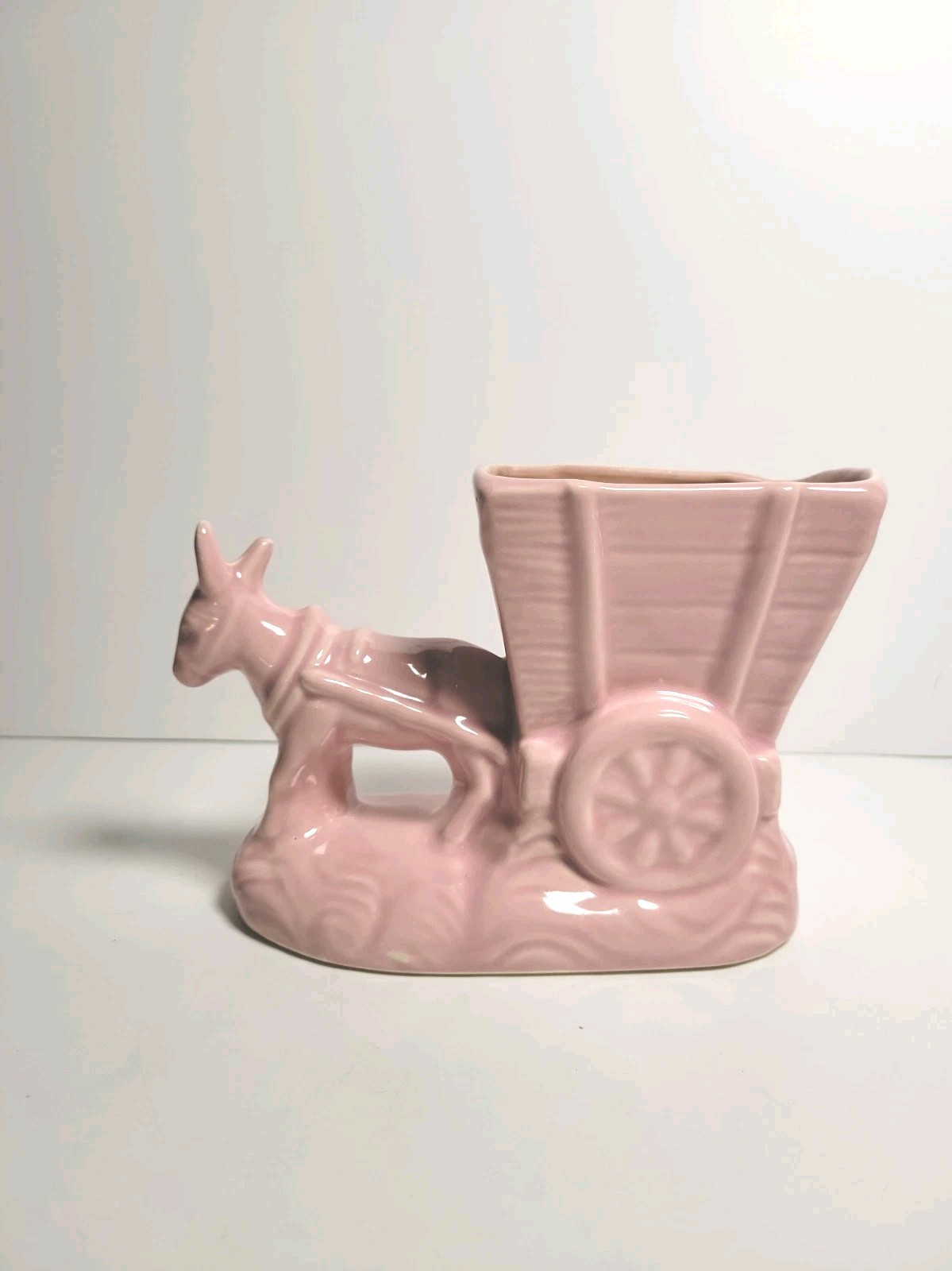 Donkey Pulling A Cart Succulent Planter Pink 