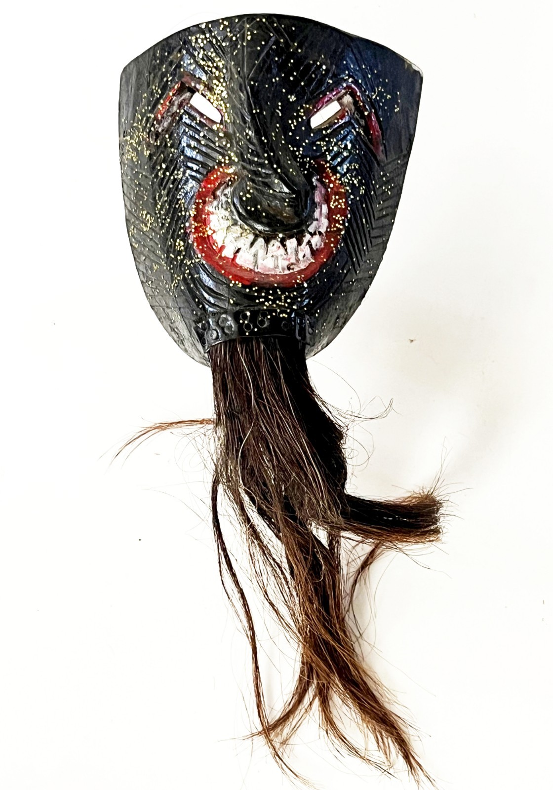 VTG MEXICAN HIDALGO HUASTECA OTOMI FOLK ART MACHO CABRILLO CHIVO GOAT DANCE MASK