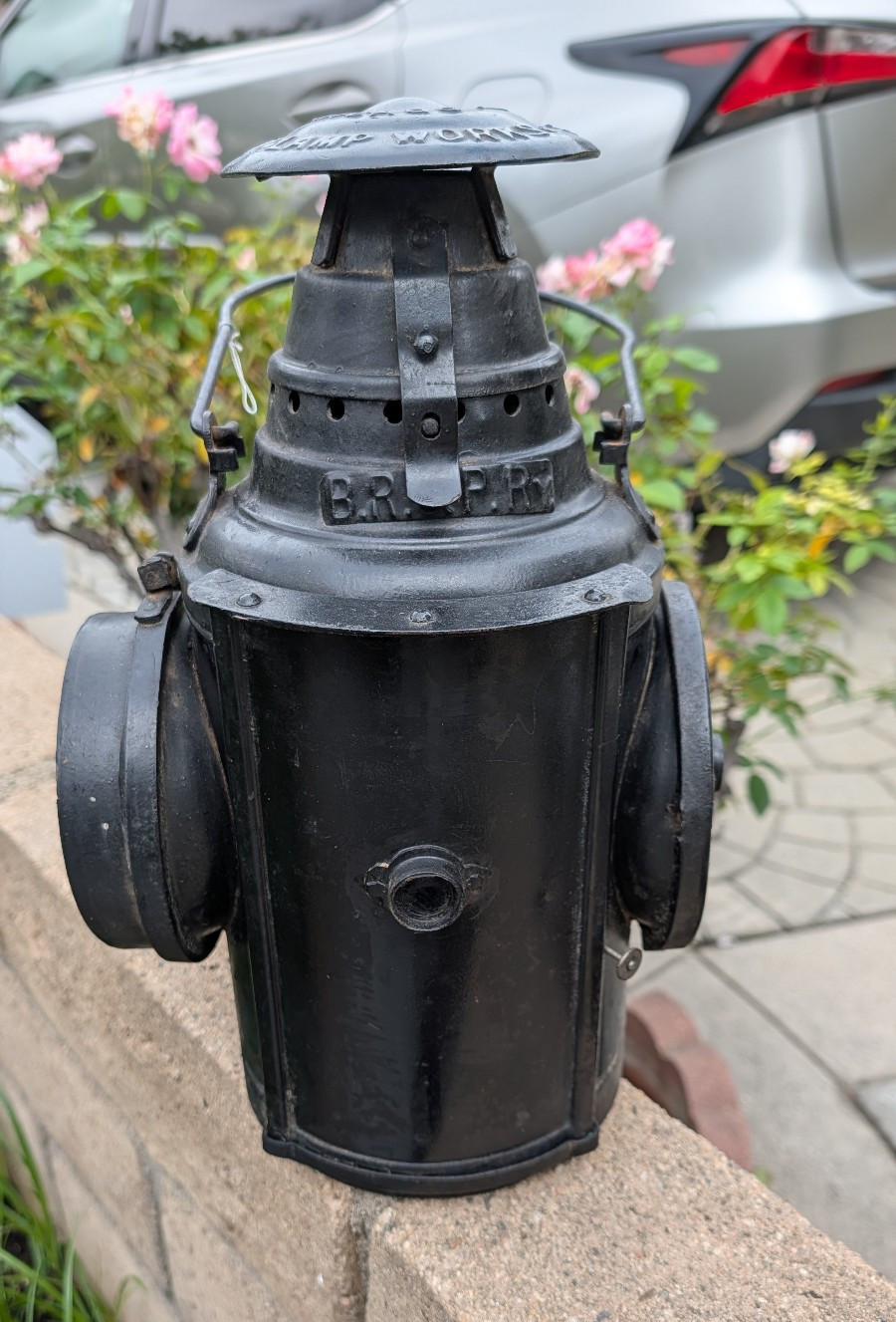 BUFFALO ROCHESTER & PITTSBURGH RAILROAD DRESSEL TRAIN ORDER SEMAPHORE LAMP ORIG. BUFFALO ROCHESTER & PITTSBURGH RAILROAD DRESSEL TRAIN ORDER SEMAPHORE LAMP ORIG.