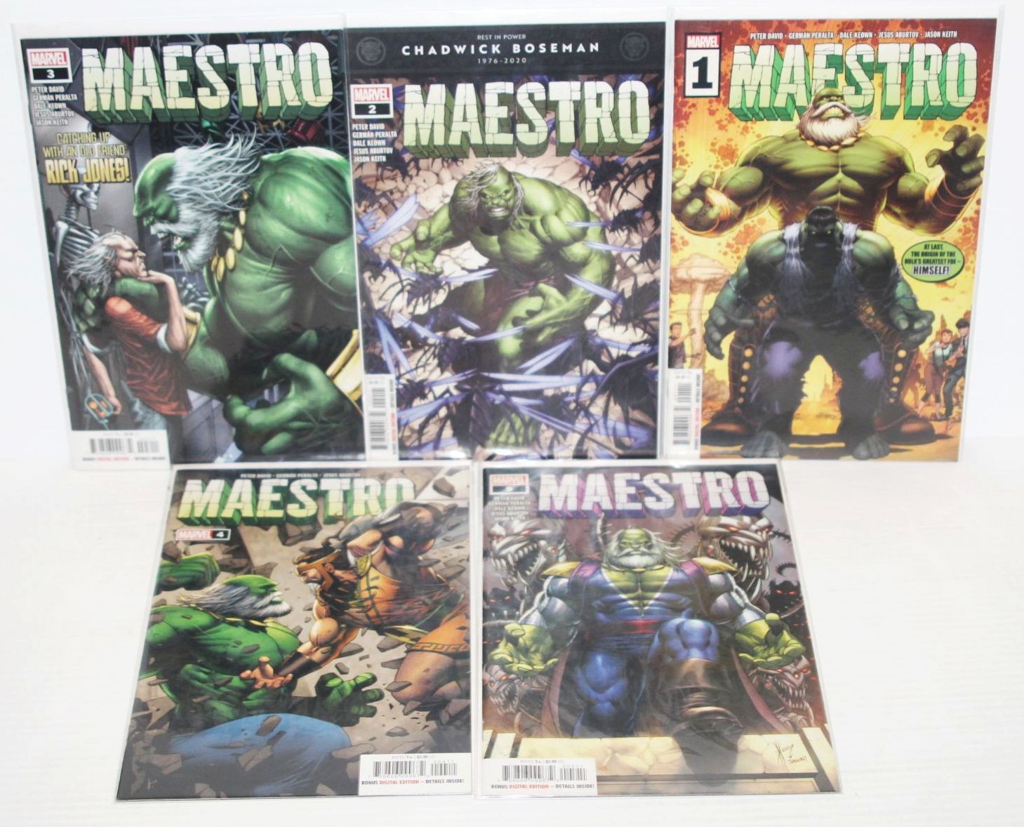 Maestro #1-5 -Marvel Comics 2020 Peter David Incredible Hulk Origin Complete Set