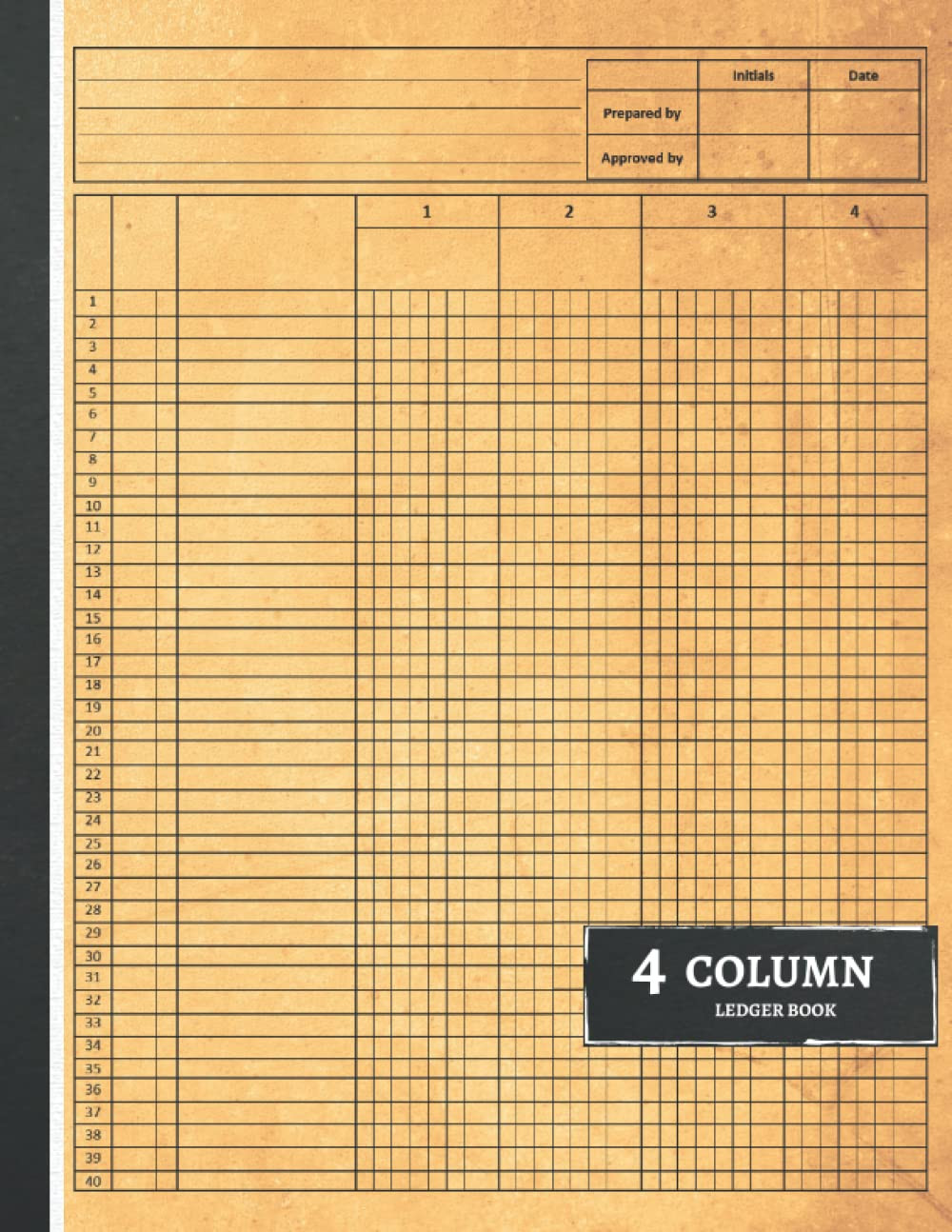 4 Column Ledger Book: Accounting Ledger Book for Bookkeeping, Income