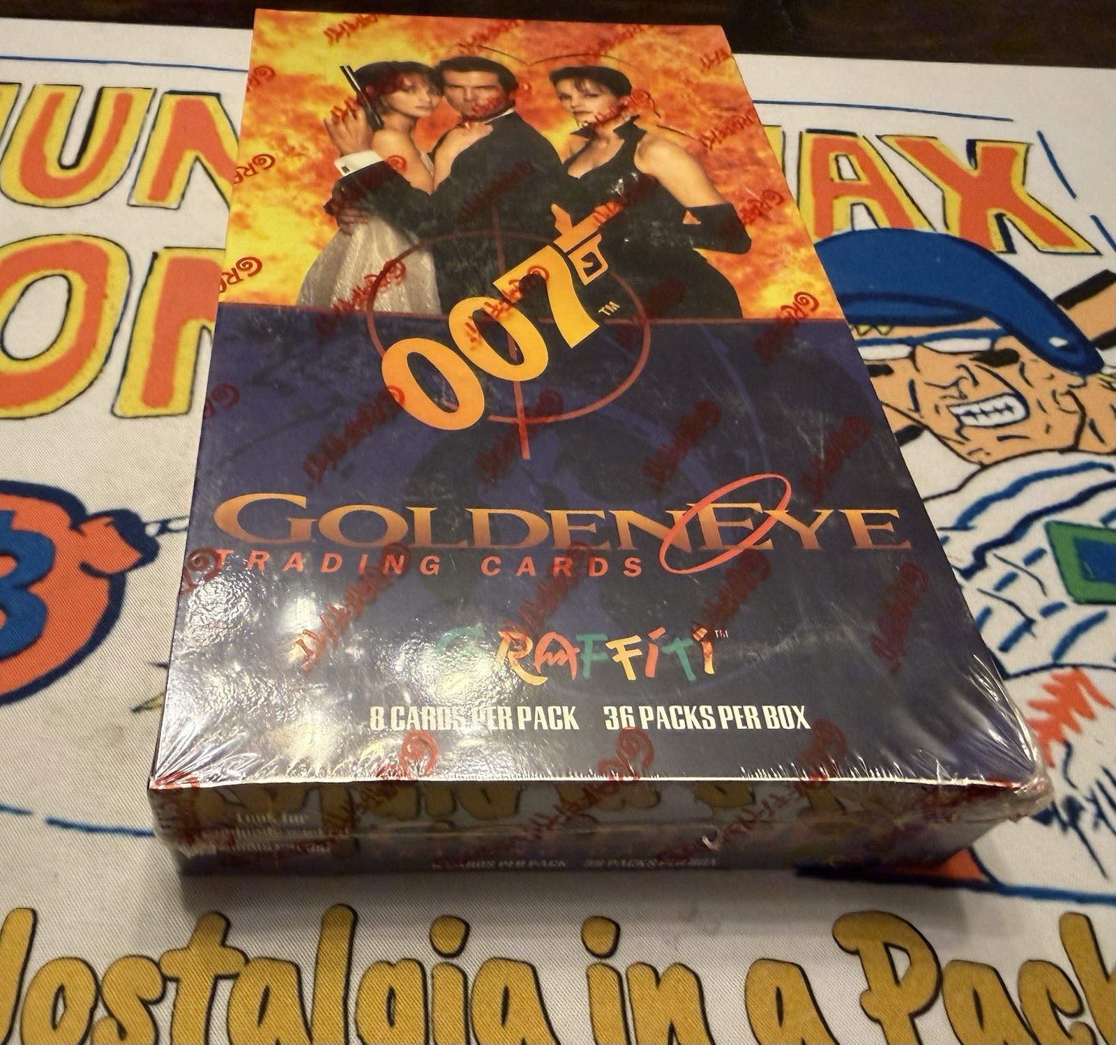 1995 Graffiti James Bond Golden Eye Limited Box Factory Sealed 36 Packs
