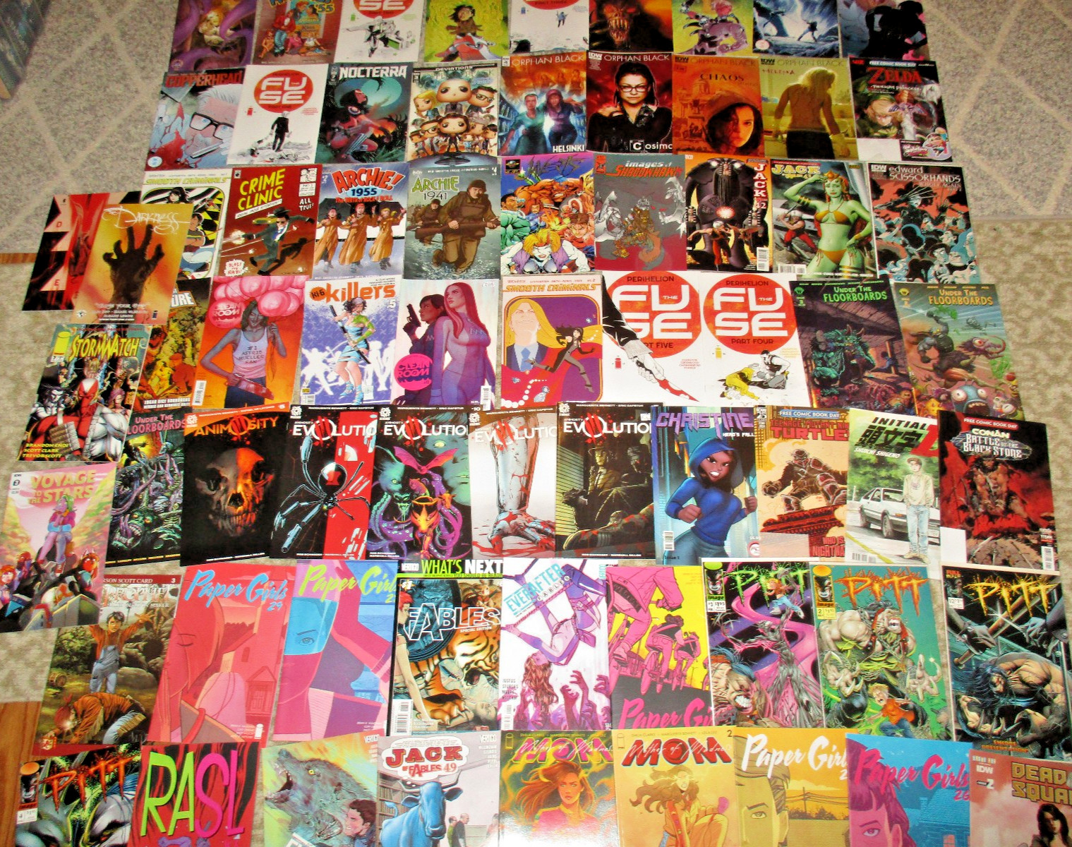 Miscellaneous Comics Lot 65 Issues: Orphan Black, Fuse, Paper Girls more
