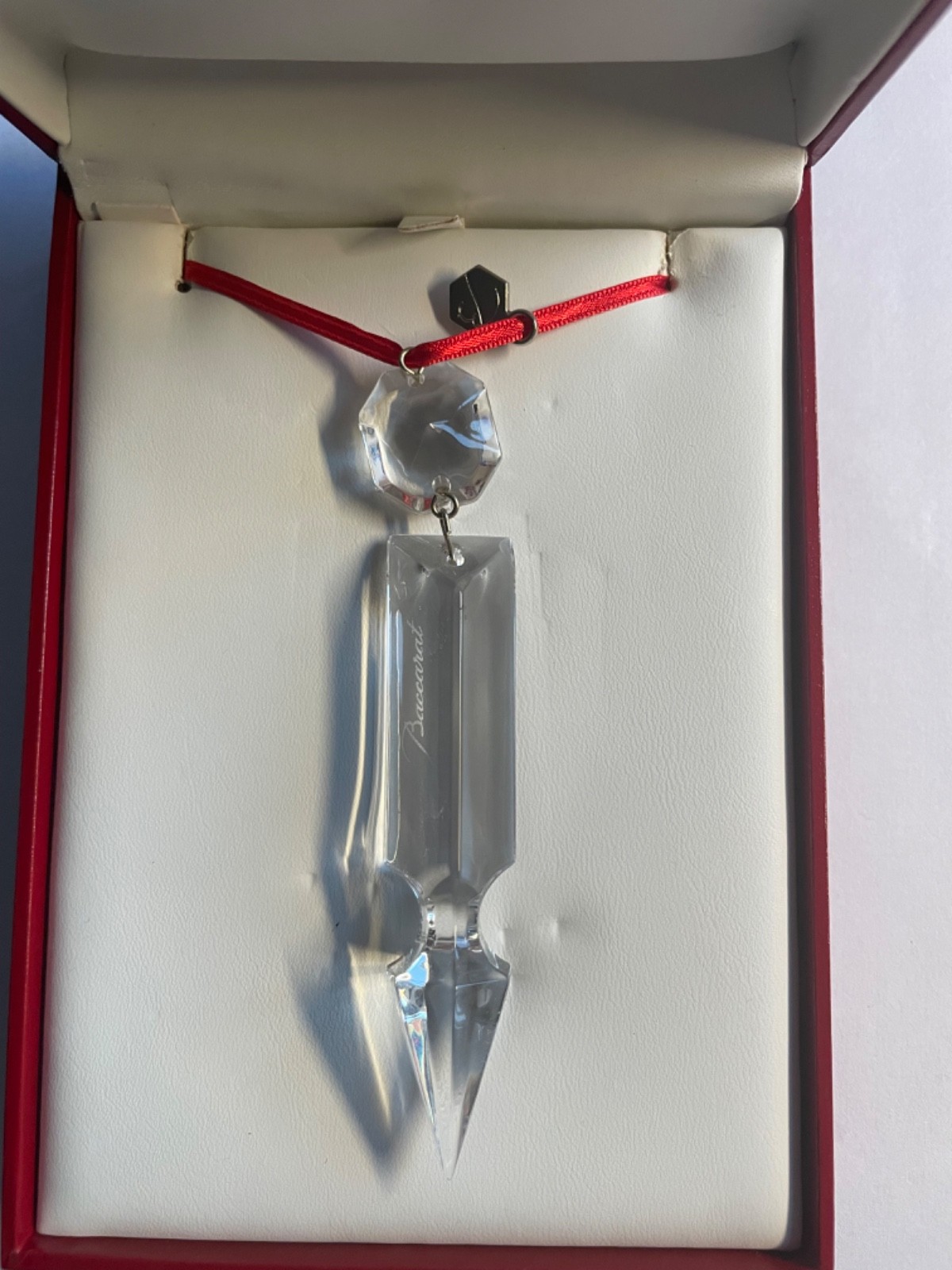 Baccarat Clear Crystal Ornament Prism 2013 Baccarat Clear Crystal Ornament Prism 2013
