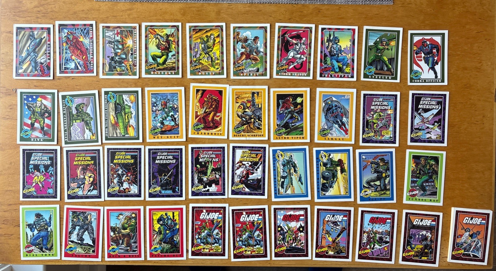 1991 Impel Hasbro G.I.JOE Trading Card Large Lot 49 Cards