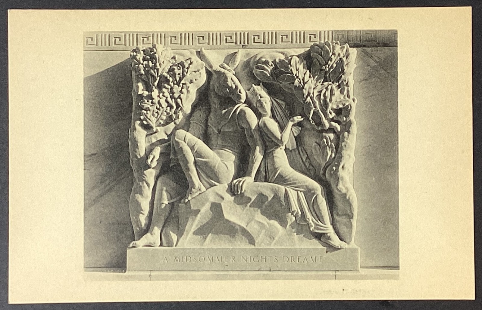 Midsummer Nights Dream Relief by John Gregory Vintage Art Postcard Unposted