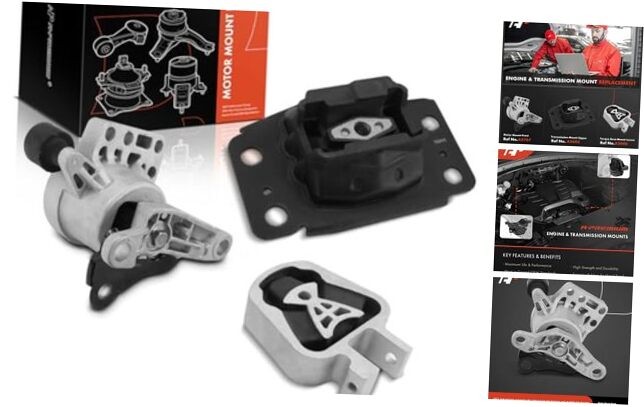 3PCS Engine Motor Mount and Transmission Mount and Torque Strut Mount Kit 3PCS Engine Motor Mount and Transmission Mount and Torque Strut Mount Kit