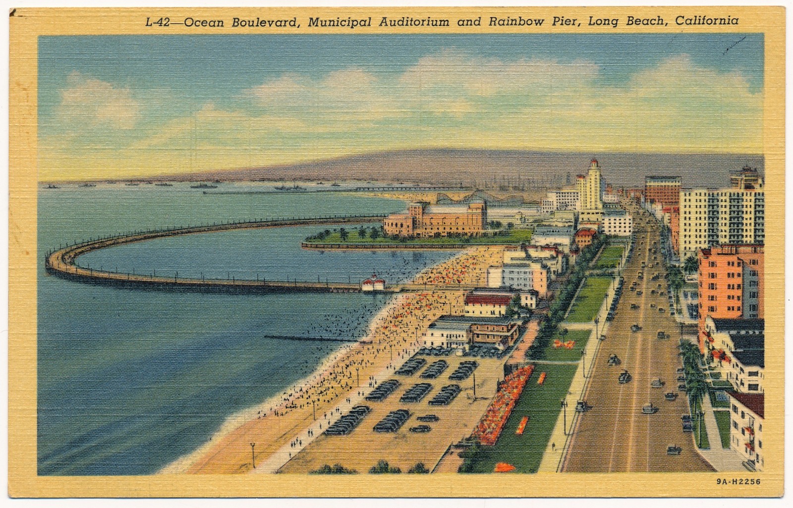 Ocean Boulevard, Municipal Auditorium, Rainbow Pier, Long Beach, California