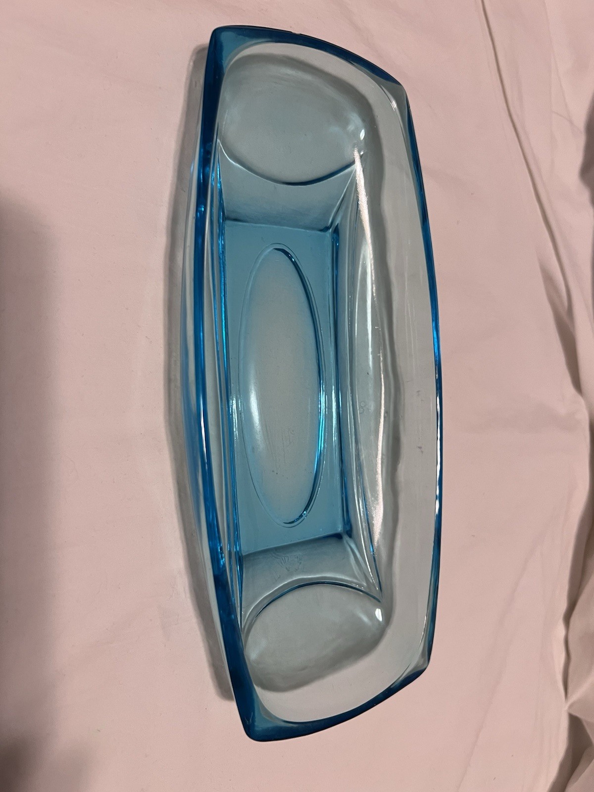 Vintage MCM Hazel Atlas “capri” Pattern Celery And Relish Dish