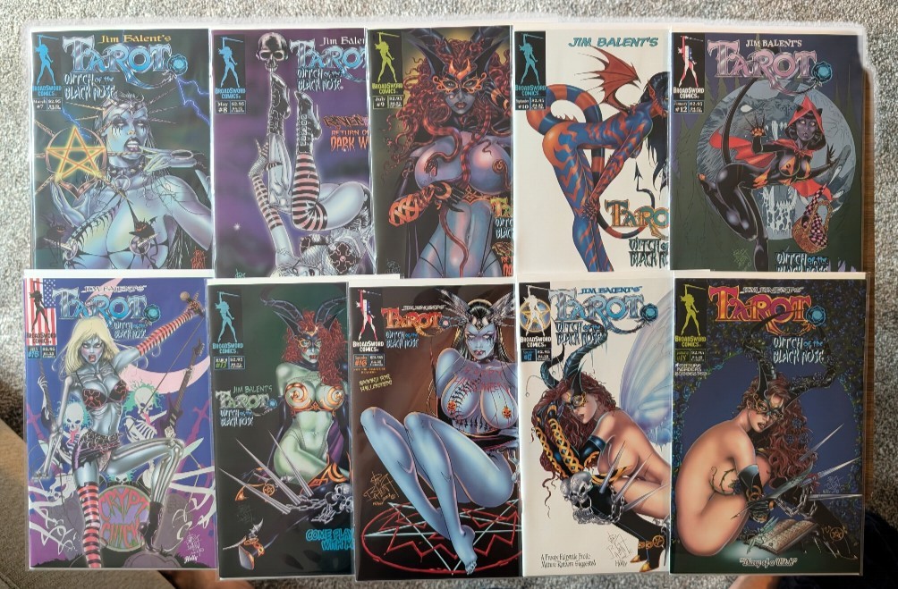 JIM BALENT\'S TAROT WITCH OF THE BLACK ROSE #7-18 (10 ISSUE LOT) RARE, GOTHIC JIM BALENT\'S TAROT WITCH OF THE BLACK ROSE #7-18 (10 ISSUE LOT) RARE, GOTHIC