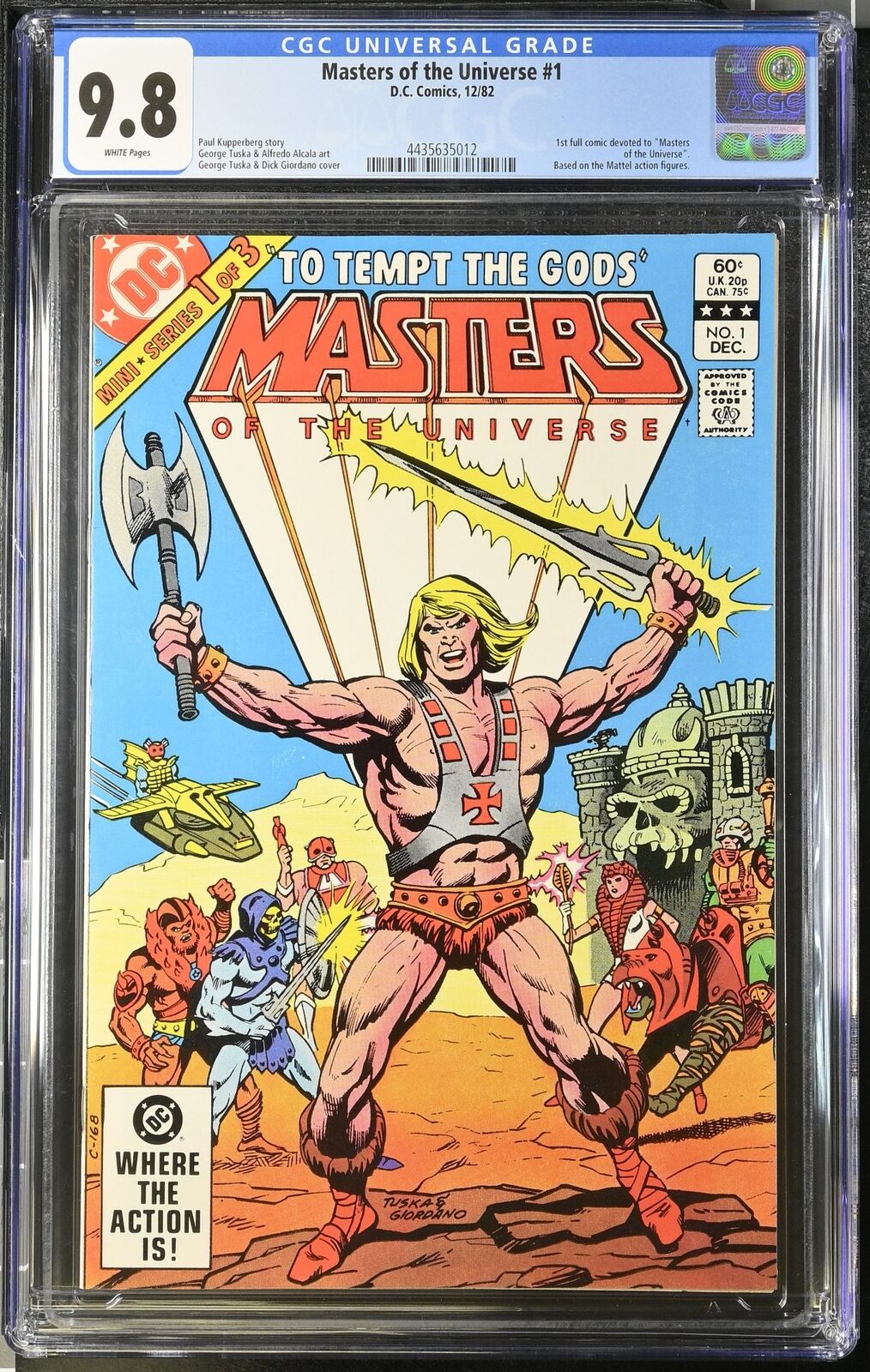 Masters of the Universe (1982) #1 CGC NM/M 9.8 1st Full He-Man Skeletor