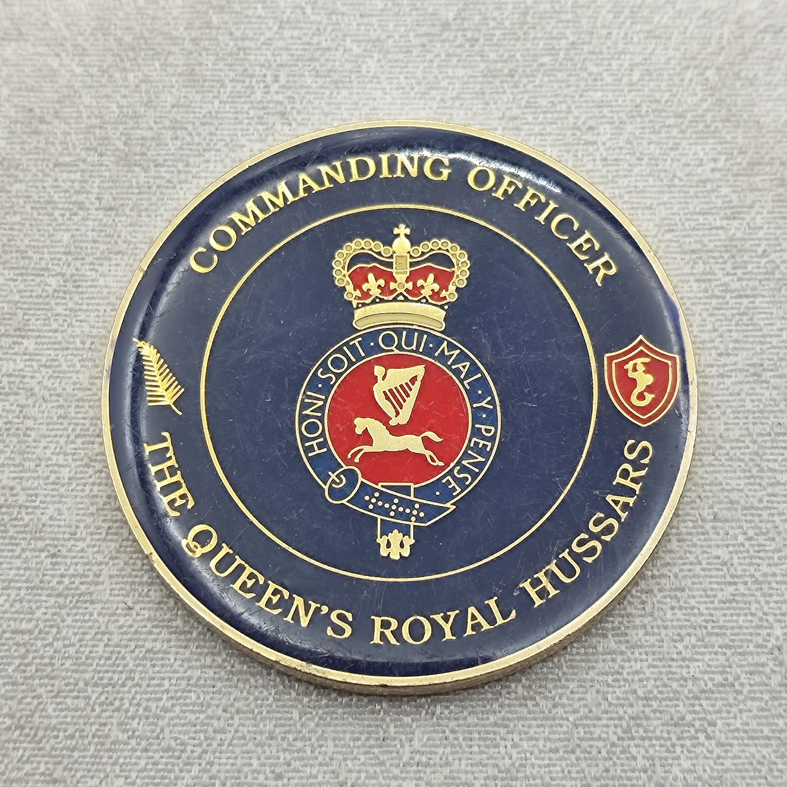 The Queens Royal Hussars Commanding Officer Challenge Coin