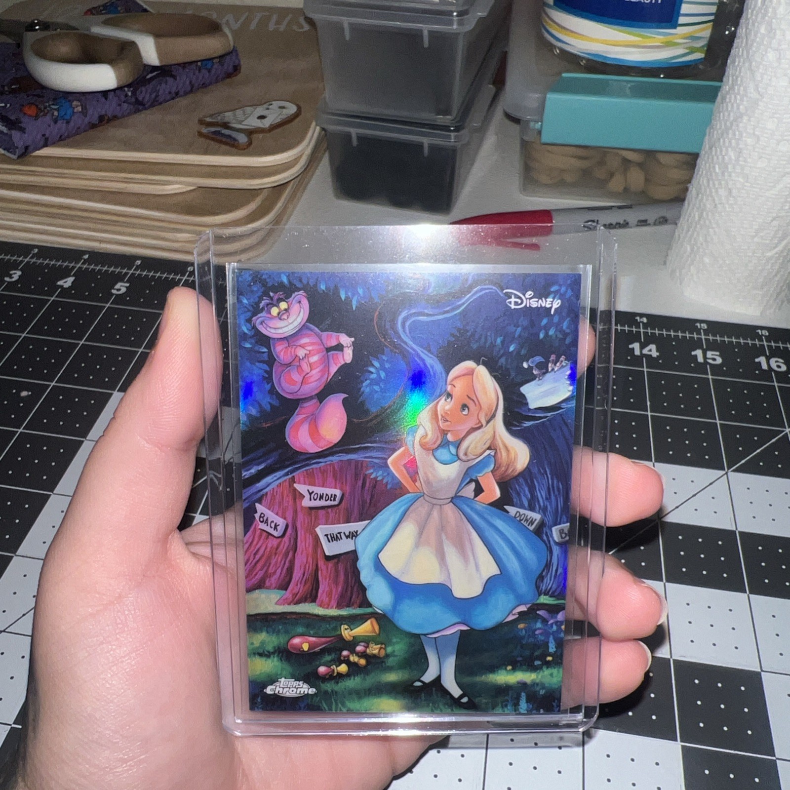 2026 Topps Chrome Disney Art of Disney Alice And Wonderland SSP AD-3