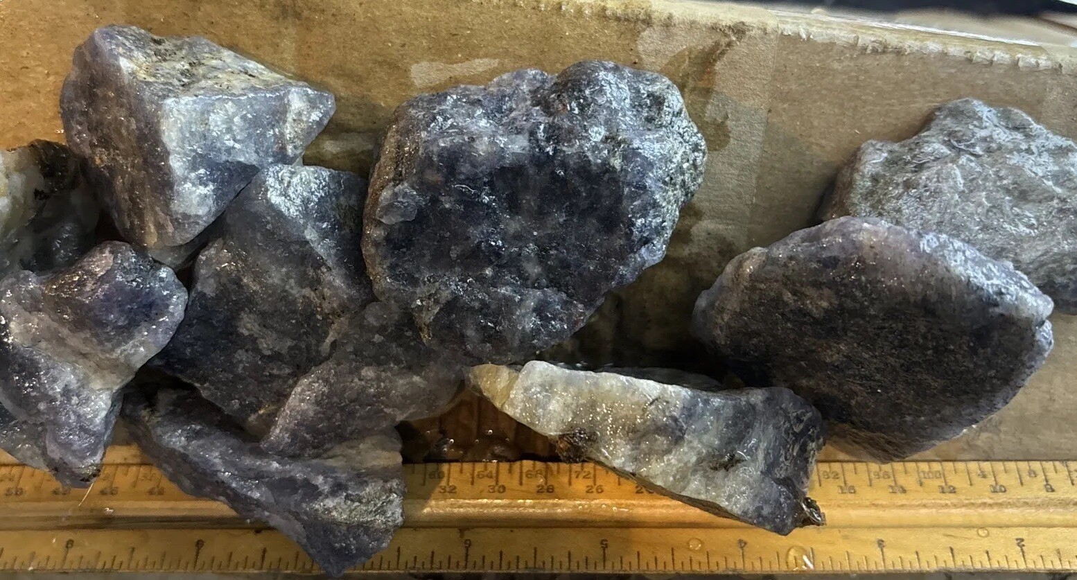 Rough iolite 1 Pound Hand Picked