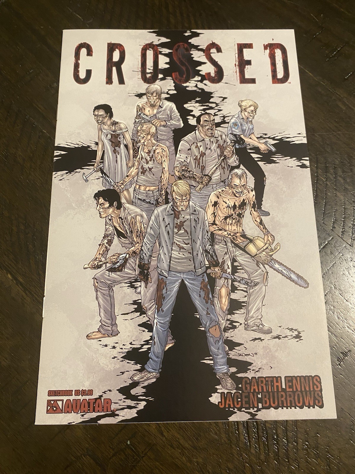 Crossed Sketchbook 1 Jacen Burrows Garth Ennis Avatar Press Gemini Ship