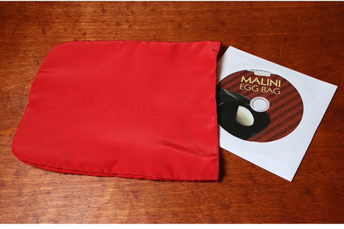 Malini Egg Bag and DVD - Red Bag Magic Trick Professional Quality