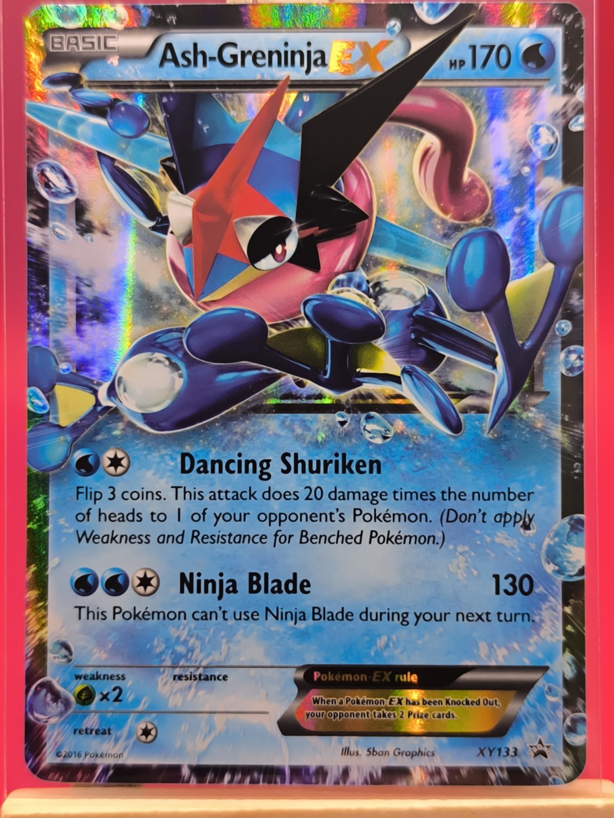Ash-Greninja EX XY133 X & Y Ultra Rare Holo Promo Pokemon Card