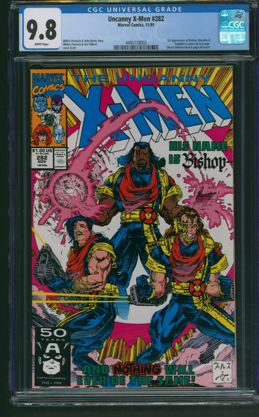 Uncanny X-Men #282 CGC 9.8 1st Appearance Bishop Marvel Comics 1991