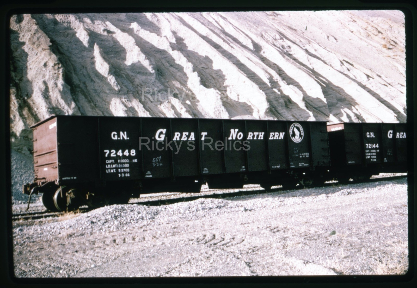 Duplicate Slide GN #72448 Open Hopper Great Northern Trinidad WA 1966 NEW