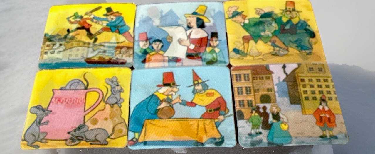 1960s Set of 6 FLAUTO MAGICO FORMAGGINO MIO LOCATELLI VARI-VUE SET NOS  180-185