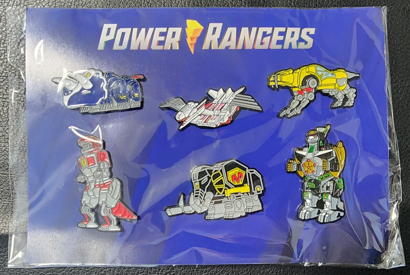 Mighty Morphin Power Rangers 30th Anniversary Enamel Pin Set Kickstarter