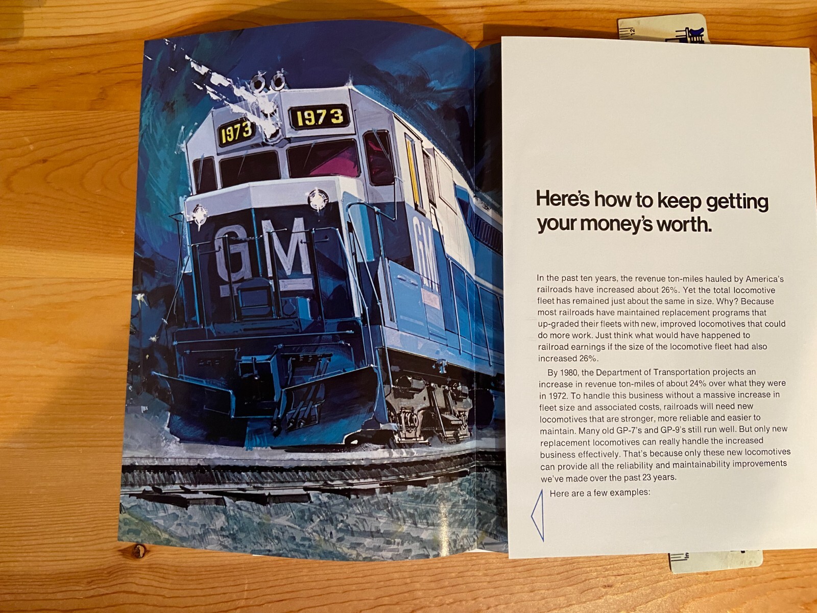 NOS 1973 EMD Electro Motive General Motors Locomotives SD40-2 GP40-2 Benefits