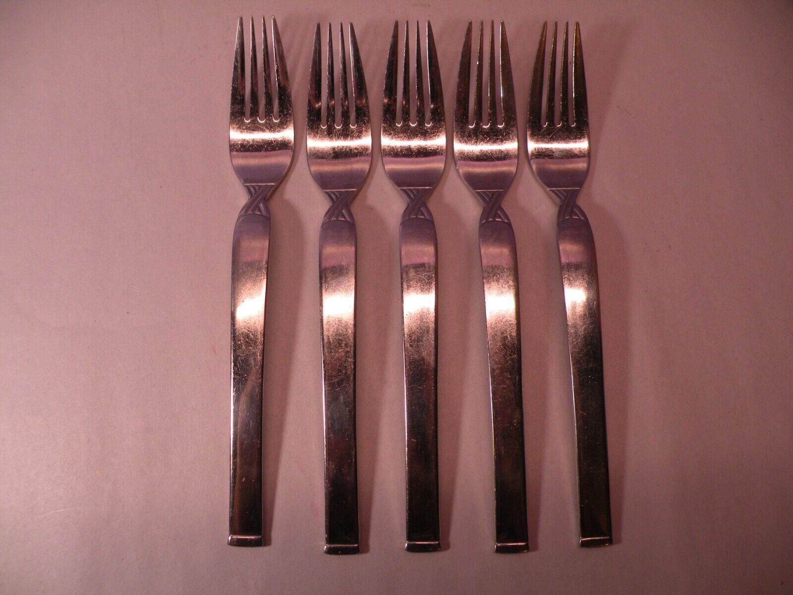 Set Of 5 Oneida Stainless SIMPLICITY Dinner Forks 8 In. GB3