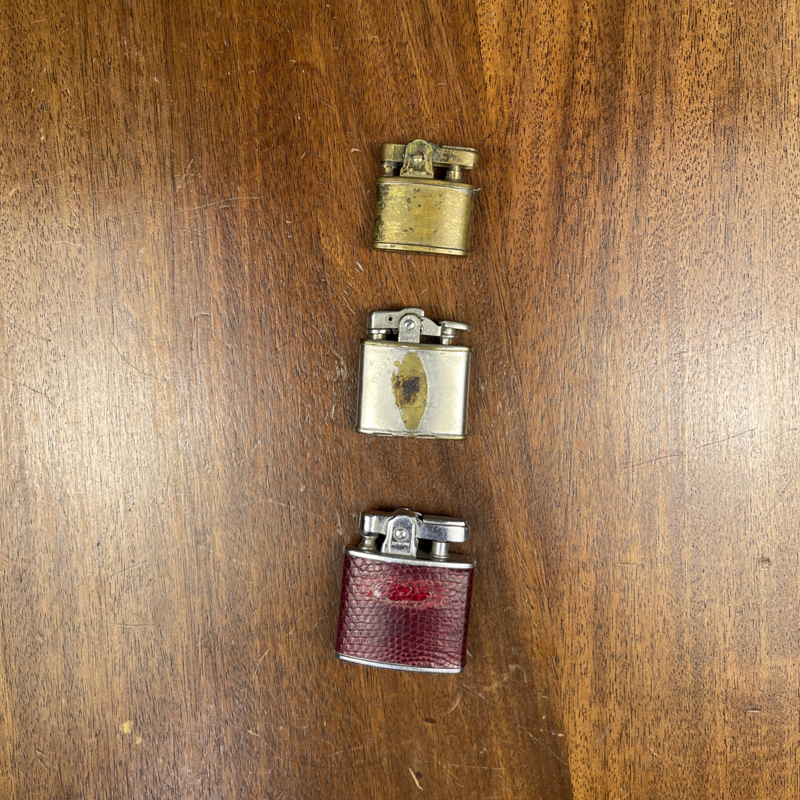 Lot of 3 Vintage Cigarette Lighters Ronson Evans Repair Restoration Craft