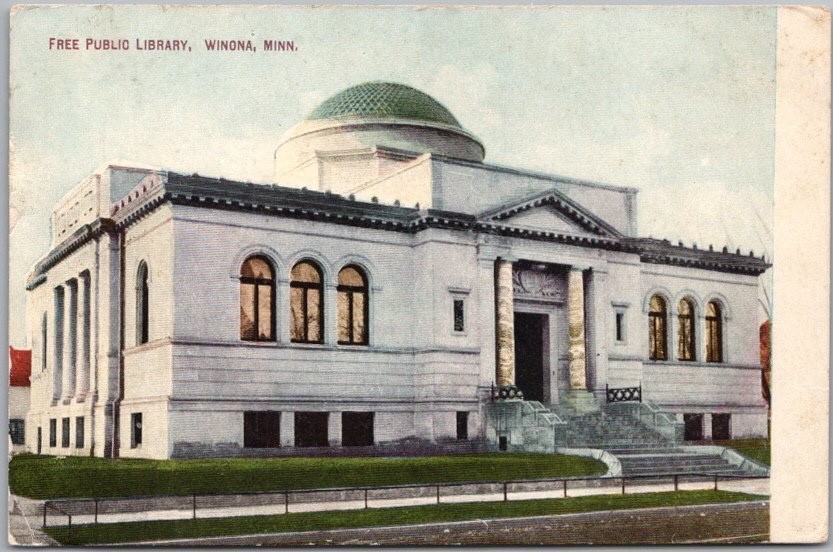 Vintage WINONA, Minnesota Postcard 