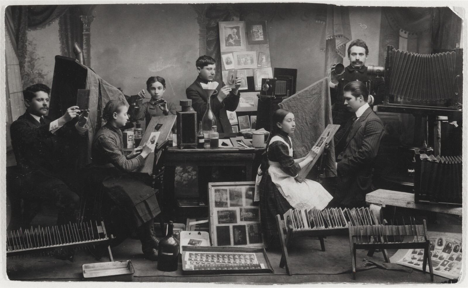 c. 1900 Belikoff Photo Studio, Pavlograd, Ukraine Photograph (printed later) c. 1900 Belikoff Photo Studio, Pavlograd, Ukraine Photograph (printed later)