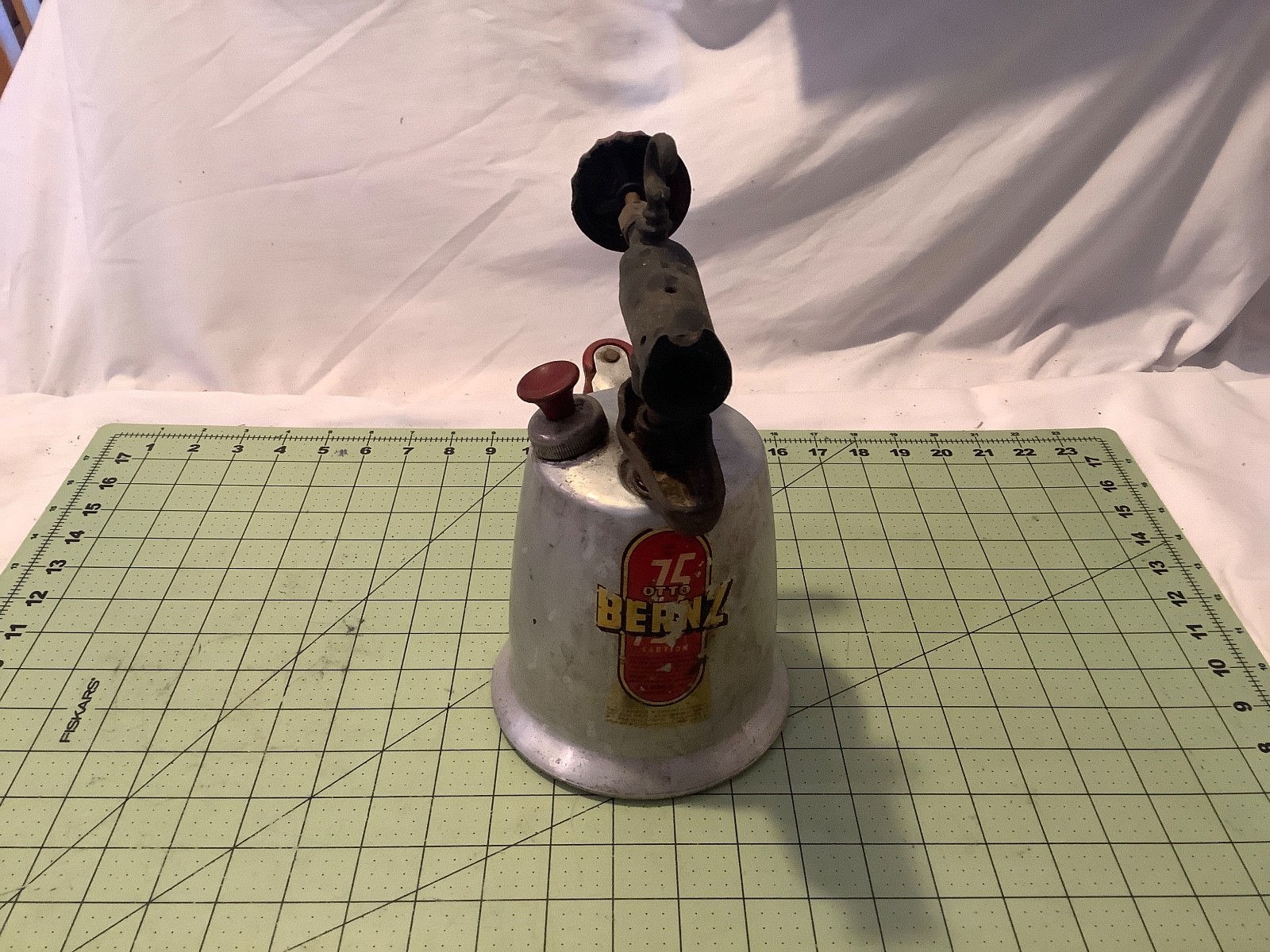Vintage Antique 75 Otto Bernz Blow Torch/Kerosene Firehouse Back Fire Lighter