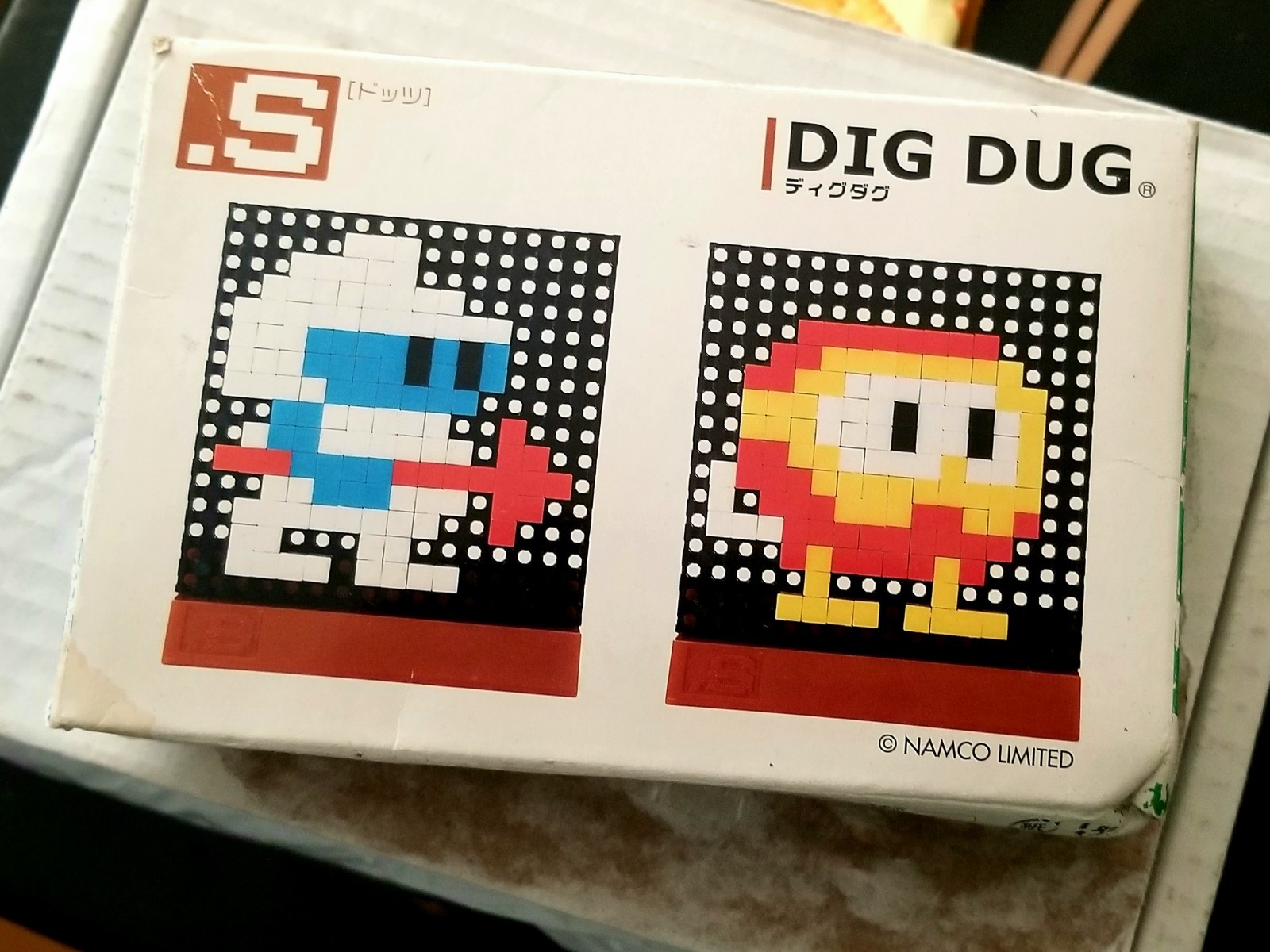 DIG DUG Dots .S Puzzle Pin Panel Toy (Missing Grid Panels) Tomytec NAMCO