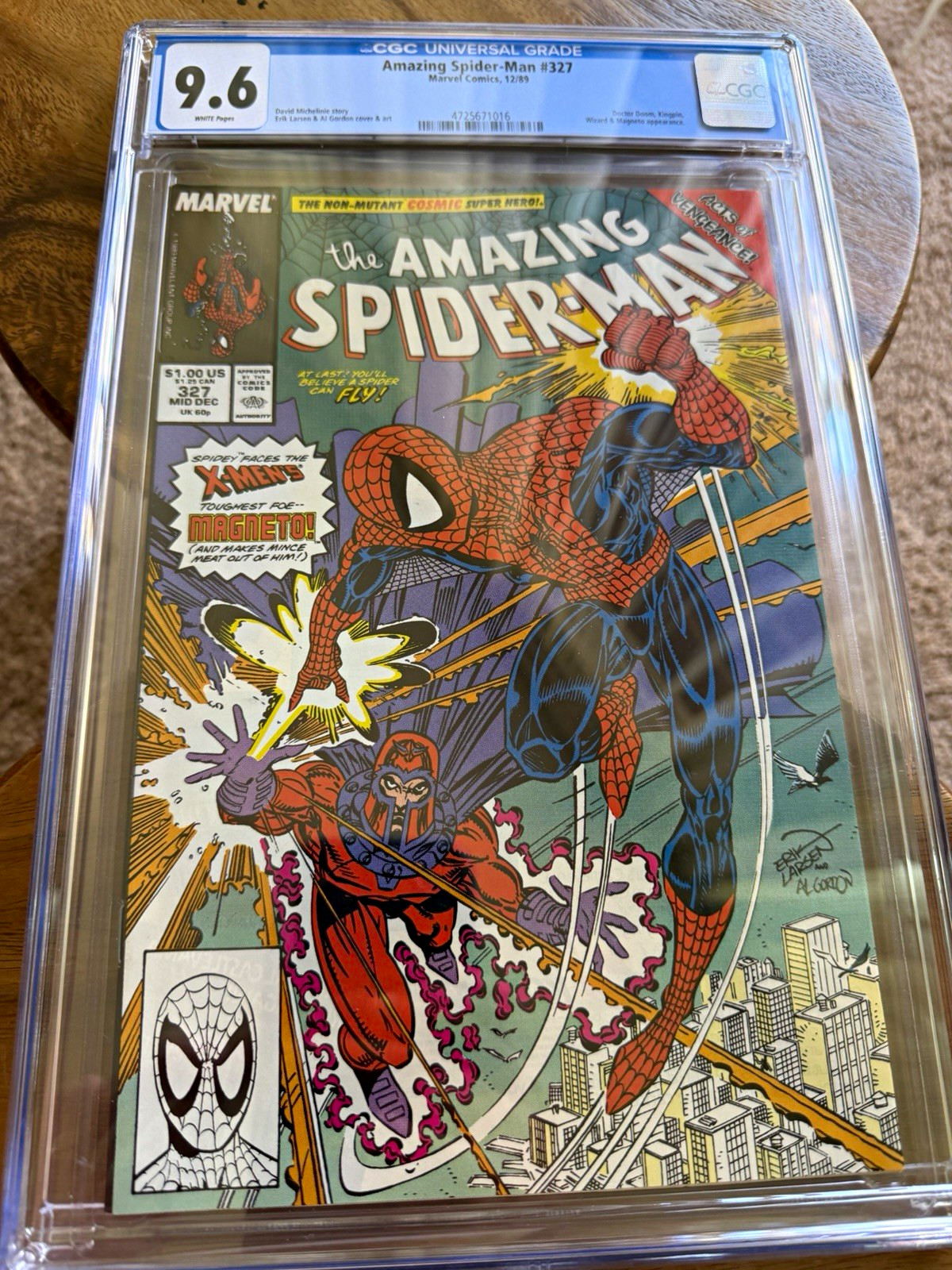 Marvel Comics Amazing Spider-Man #327 CGC 9.6 White Pages First Printing (1989)