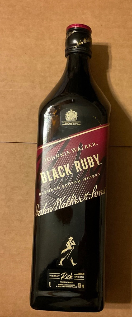Johnnie Walker IBLACK RUBY  Empty Bottle FOR A Collectible, NO BOX.
