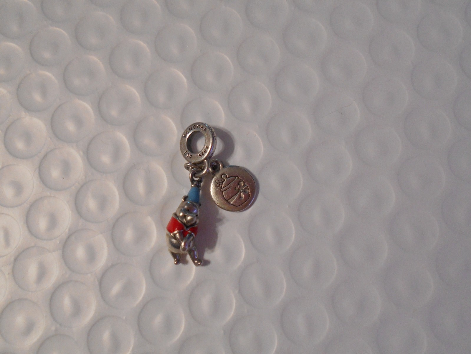 Pandora X Disney Winnie the Pooh HapBee Birthday ALE .925 Dangle Slide Charm