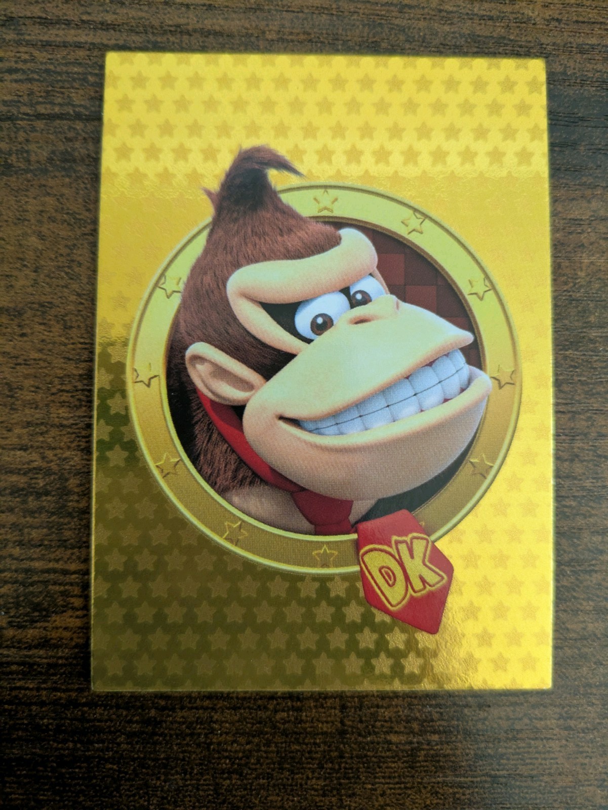 2022 Panini Super Mario Bros Golden Card Donkey Kong #158 Gold Foil