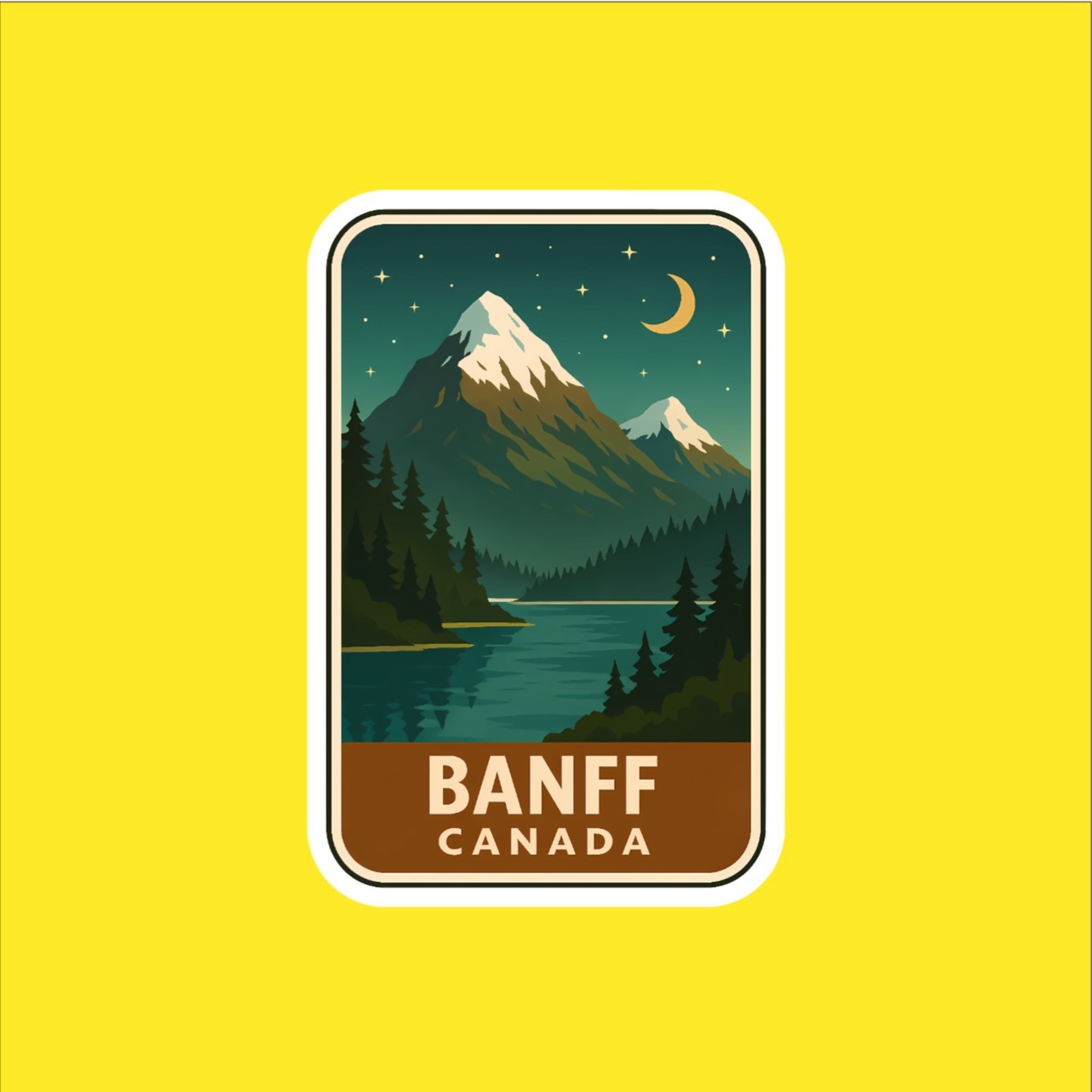 Banff Canada Collectible Travel Sticker