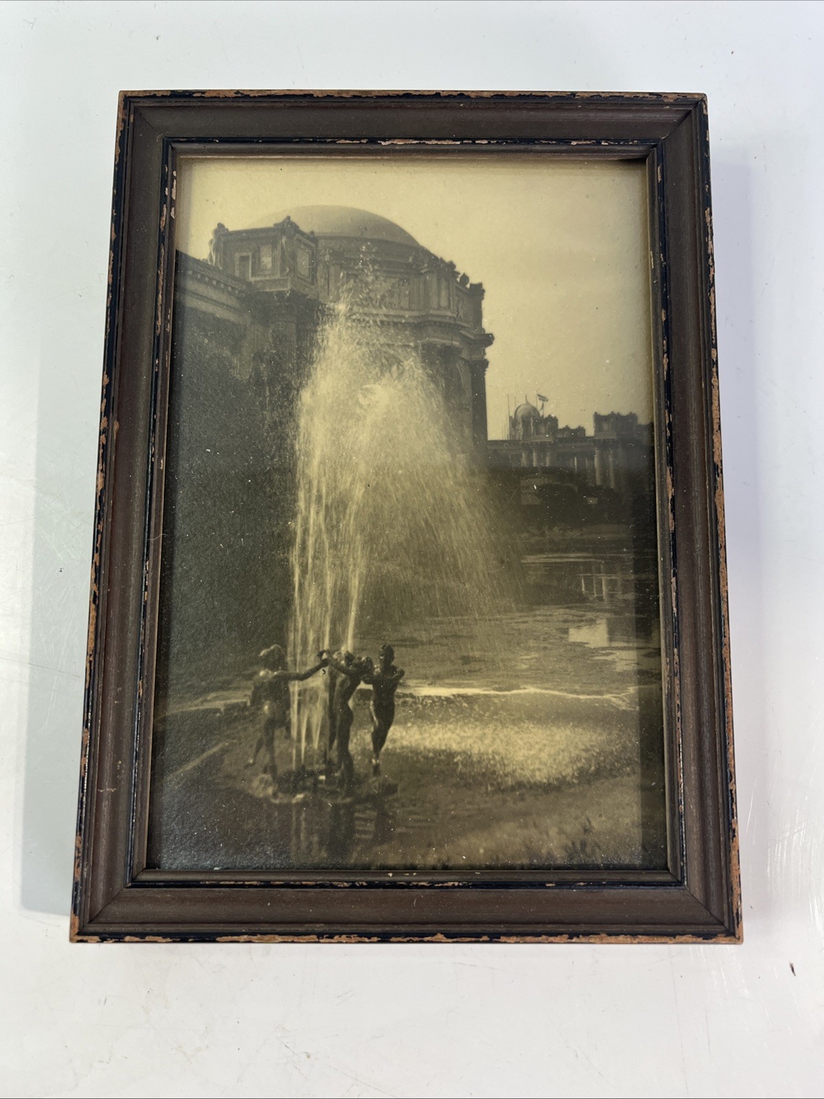 Antique 1910s Palace Fine Arts San Fran Panama Pacific Exhibition Frame PhotoZ23