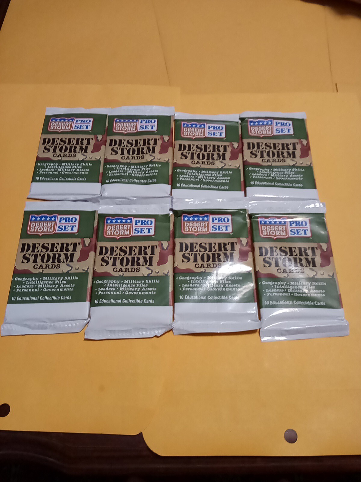 1991 Desert Storm Trading Cards Pro Set Unopened Packs